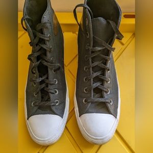 Converse, Dark Grey/Black, Cordura Fabric, Men's 10 1/2.